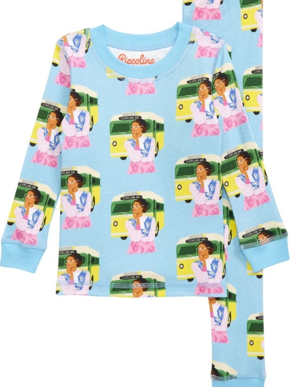 NWT Piccolina Rosa Parks Trailblazer Pajamas Long Johns 3T